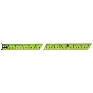 Keson Ultra Bright Blade Short Tape Measure 25'