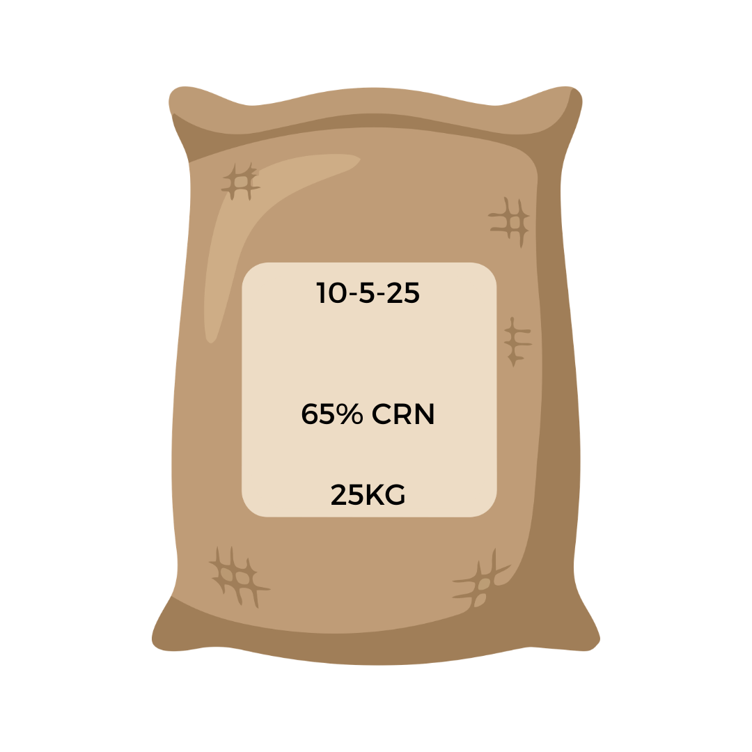 10-5-25 Potassium Fertilizer 65% CRN 25KG Bag