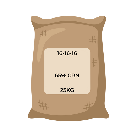 16-16-16 All Purpose Fertilizer 65% CRN 25KG Bag