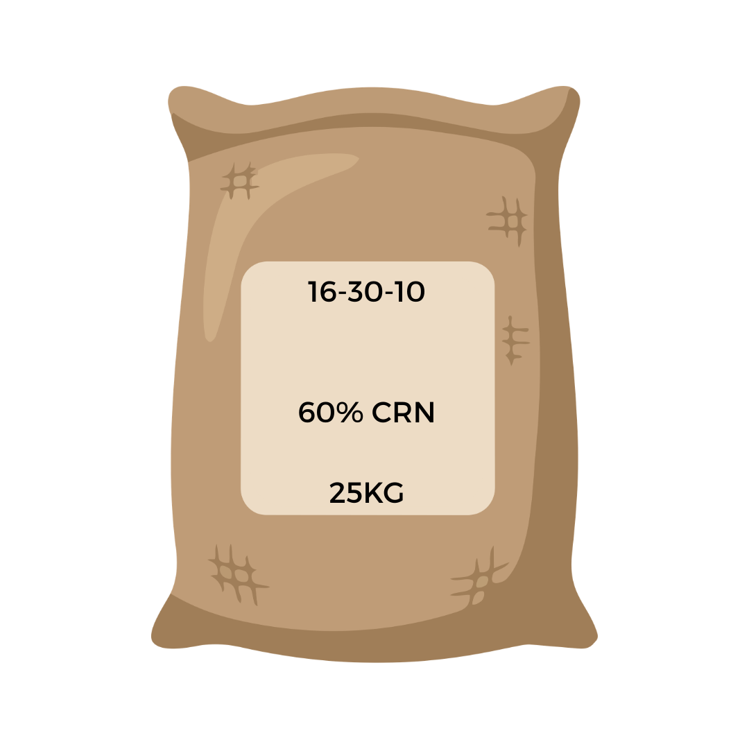 16-30-10 Starter Fertilizer 60% CRN 25KG Bag