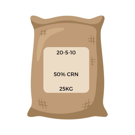 20-5-10 Mid Grade Fertilizer 50% CRN 25KG Bag