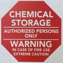 Chemical Storage Sign Storage Sites 12x12