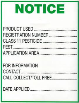 Notice Residential - 100 Signs - Outdoor Supplies - OSE Online